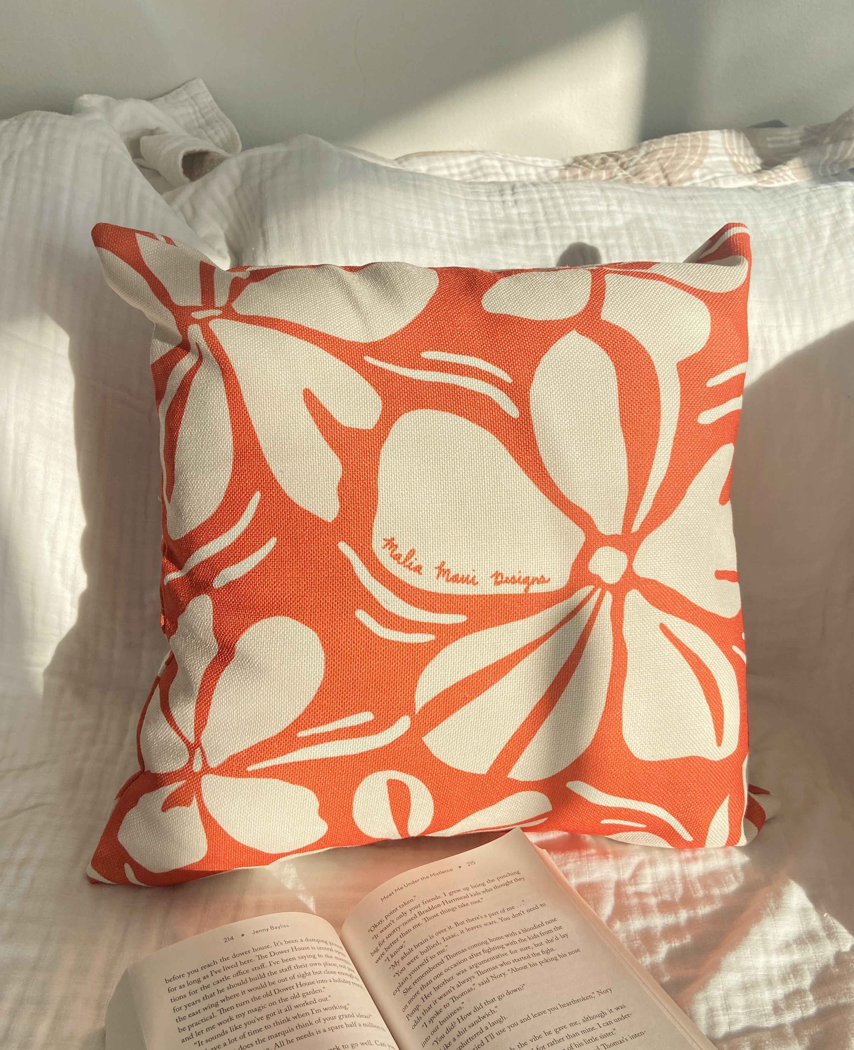 Mohala Rust Throw Pillowcase